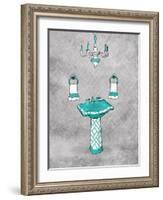 Teal Chip Mate Borderless-Jace Grey-Framed Art Print