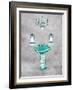 Teal Chip Mate Borderless-Jace Grey-Framed Art Print