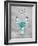 Teal Chip Mate Borderless-Jace Grey-Framed Art Print