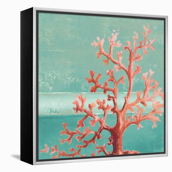 Teal Coral Reef I-Patricia Pinto-Framed Stretched Canvas