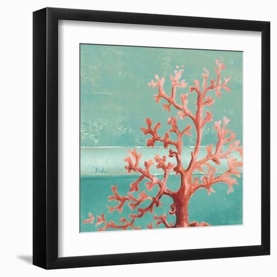 Teal Coral Reef I-Patricia Pinto-Framed Art Print