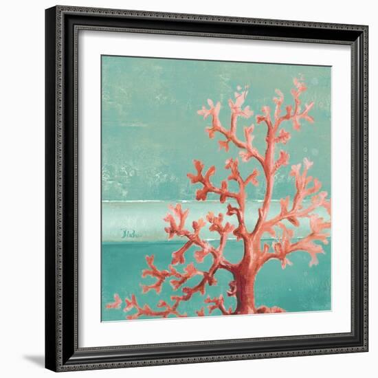 Teal Coral Reef I-Patricia Pinto-Framed Art Print