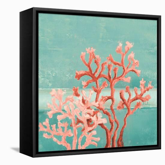 Teal Coral Reef II-Patricia Pinto-Framed Stretched Canvas