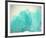 Teal Coral-null-Framed Art Print