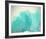 Teal Coral-null-Framed Art Print