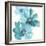 Teal Cosmos IV-Chris Paschke-Framed Art Print