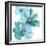 Teal Cosmos IV-Chris Paschke-Framed Art Print