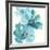 Teal Cosmos IV-Chris Paschke-Framed Giclee Print