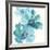 Teal Cosmos IV-Chris Paschke-Framed Giclee Print