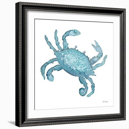 Teal Crab-Patti Bishop-Framed Art Print