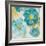 Teal Floral Delicate I-Lanie Loreth-Framed Art Print