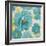 Teal Floral Delicate II-Lanie Loreth-Framed Art Print