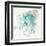 Teal Fog I-June Erica Vess-Framed Art Print