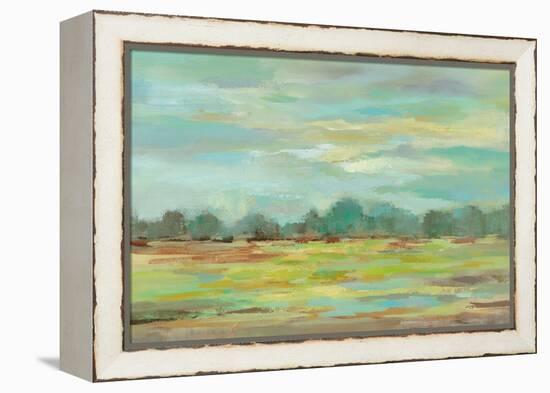 Teal Forest Crop-Silvia Vassileva-Framed Stretched Canvas