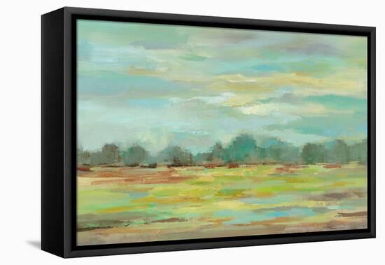 Teal Forest Crop-Silvia Vassileva-Framed Stretched Canvas