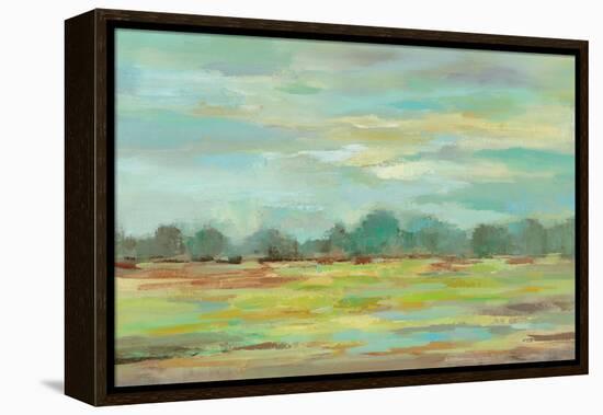 Teal Forest Crop-Silvia Vassileva-Framed Stretched Canvas