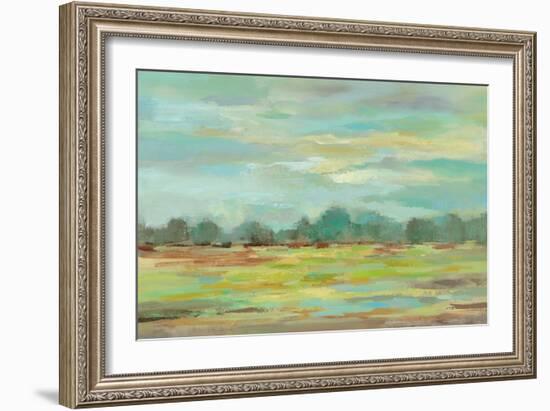 Teal Forest Crop-Silvia Vassileva-Framed Art Print