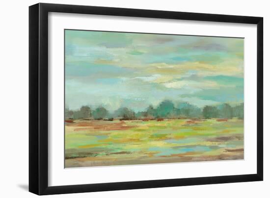 Teal Forest Crop-Silvia Vassileva-Framed Art Print