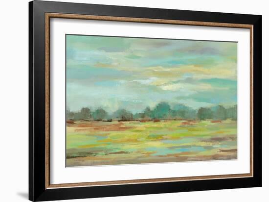 Teal Forest Crop-Silvia Vassileva-Framed Art Print