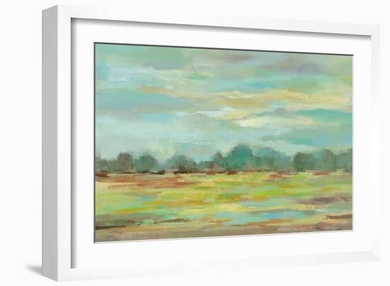 Teal Forest Crop-Silvia Vassileva-Framed Art Print