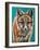 Teal Fox-Carolee Vitaletti-Framed Art Print