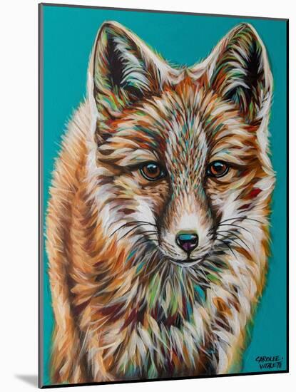 Teal Fox-Carolee Vitaletti-Mounted Art Print