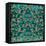 Teal Gold Scales-Milli Villa-Framed Stretched Canvas