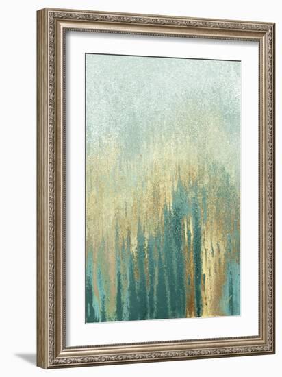 Teal Golden Woods-Roberto Gonzalez-Framed Art Print