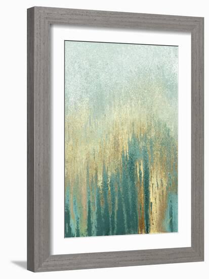 Teal Golden Woods-Roberto Gonzalez-Framed Art Print