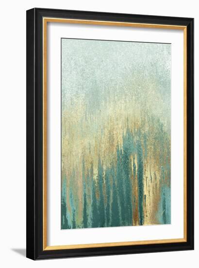 Teal Golden Woods-Roberto Gonzalez-Framed Art Print