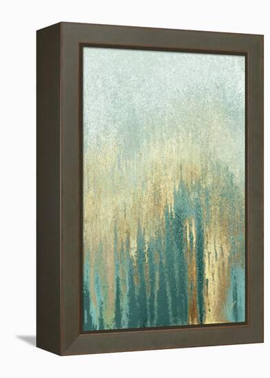 Teal Golden Woods-Roberto Gonzalez-Framed Stretched Canvas