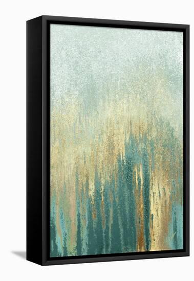 Teal Golden Woods-Roberto Gonzalez-Framed Stretched Canvas