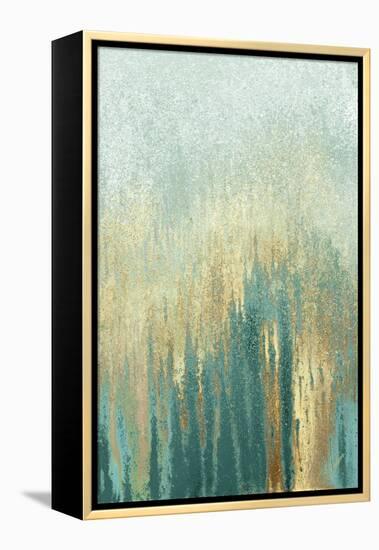 Teal Golden Woods-Roberto Gonzalez-Framed Stretched Canvas