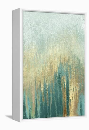 Teal Golden Woods-Roberto Gonzalez-Framed Stretched Canvas