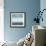 Teal Horizon II-Rob Delamater-Framed Art Print displayed on a wall