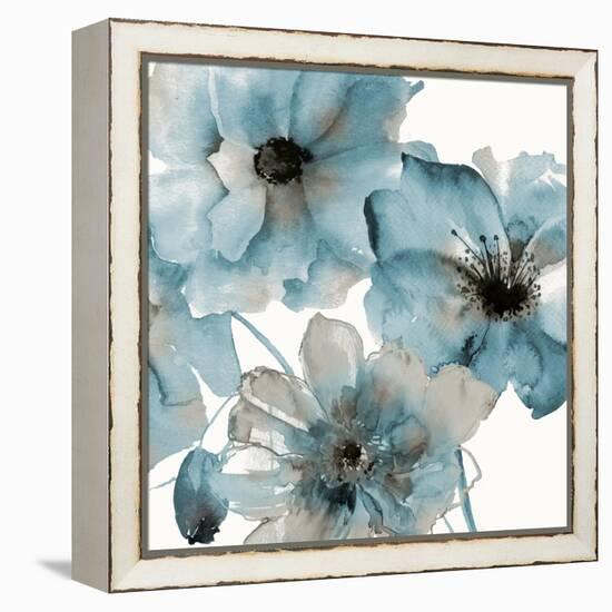 Teal Kissed-Victoria Brown-Framed Stretched Canvas