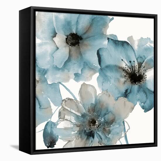 Teal Kissed-Victoria Brown-Framed Stretched Canvas