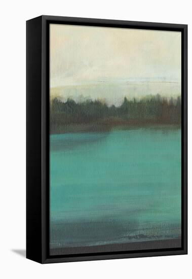 Teal Lake View I-Jodi Fuchs-Framed Stretched Canvas
