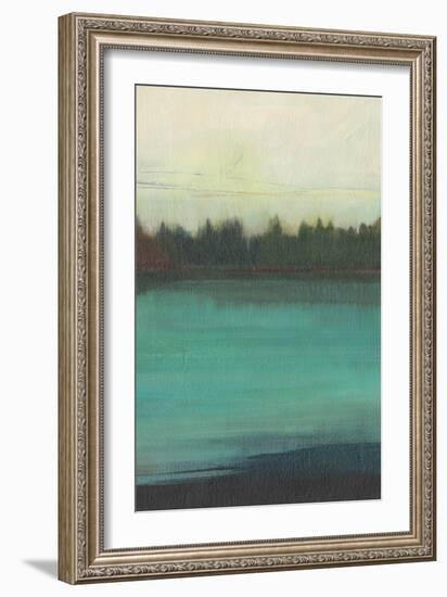 Teal Lake View II-Jodi Fuchs-Framed Art Print