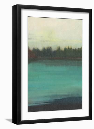 Teal Lake View II-Jodi Fuchs-Framed Art Print
