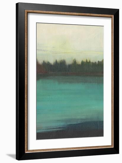 Teal Lake View II-Jodi Fuchs-Framed Art Print