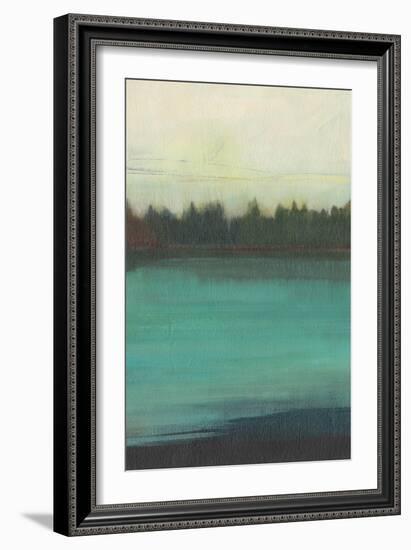 Teal Lake View II-Jodi Fuchs-Framed Art Print