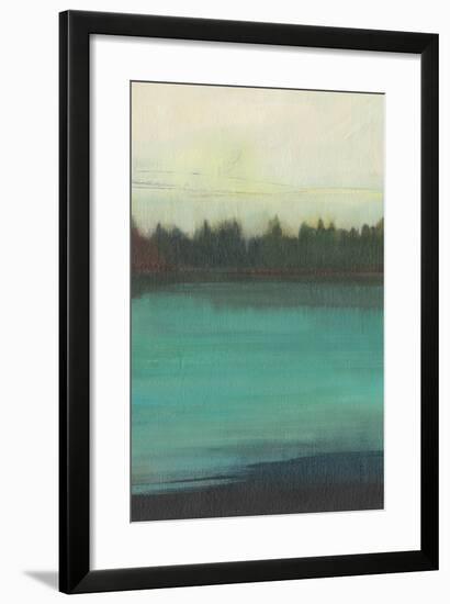 Teal Lake View II-Jodi Fuchs-Framed Art Print