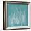 Teal Leaf Xray-Albert Koetsier-Framed Art Print