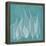 Teal Leaf Xray-Albert Koetsier-Framed Stretched Canvas