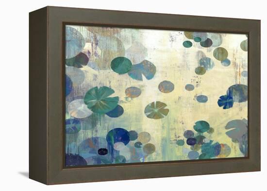 Teal Lily-Anna Polanski-Framed Stretched Canvas