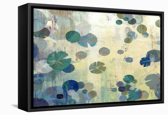 Teal Lily-Anna Polanski-Framed Stretched Canvas