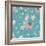 Teal Mama Llama Pattern-Lisa Norris Artworks-Framed Art Print