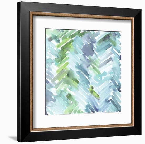 Teal Mountain-Stacey Wolf-Framed Art Print