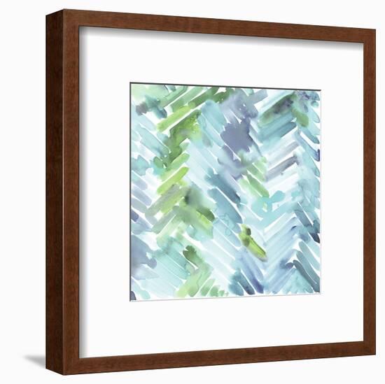 Teal Mountain-Stacey Wolf-Framed Art Print